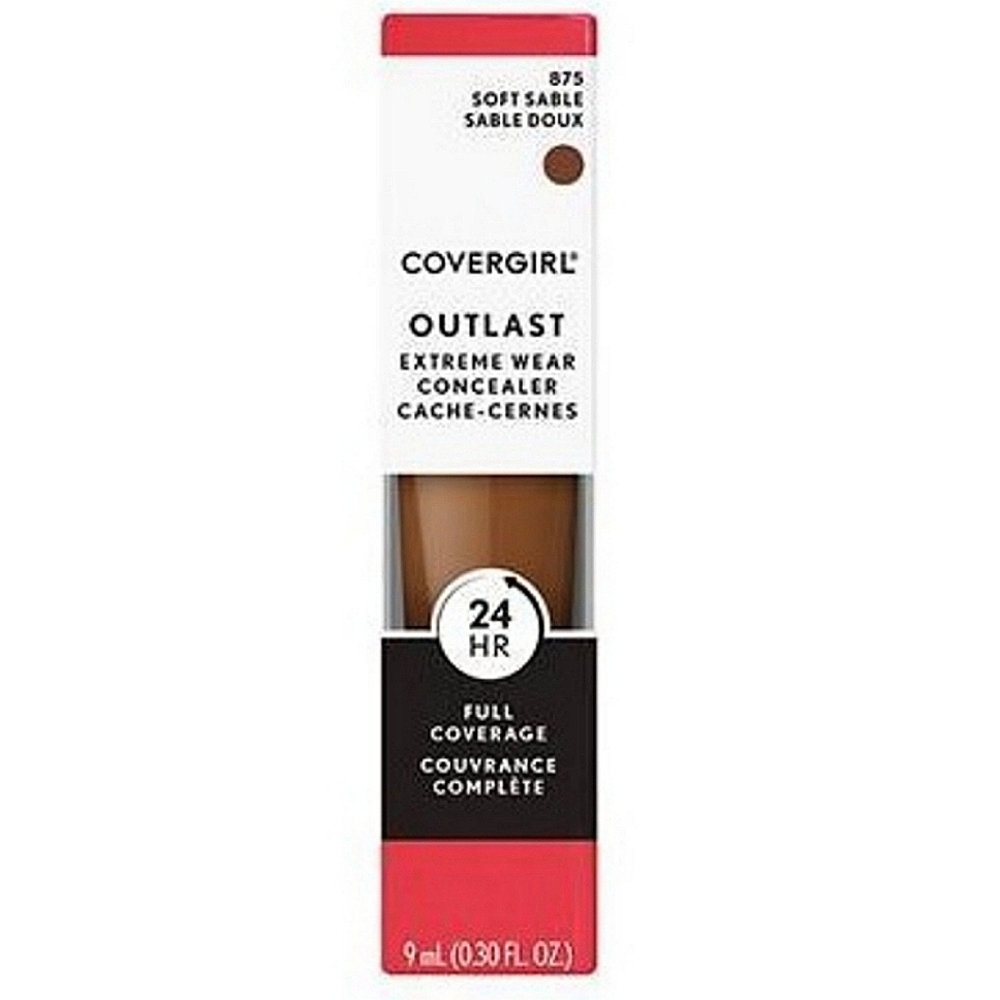 4 x CoverGirl Outlast Extreme Wear Concealer, 875 Soft Sable